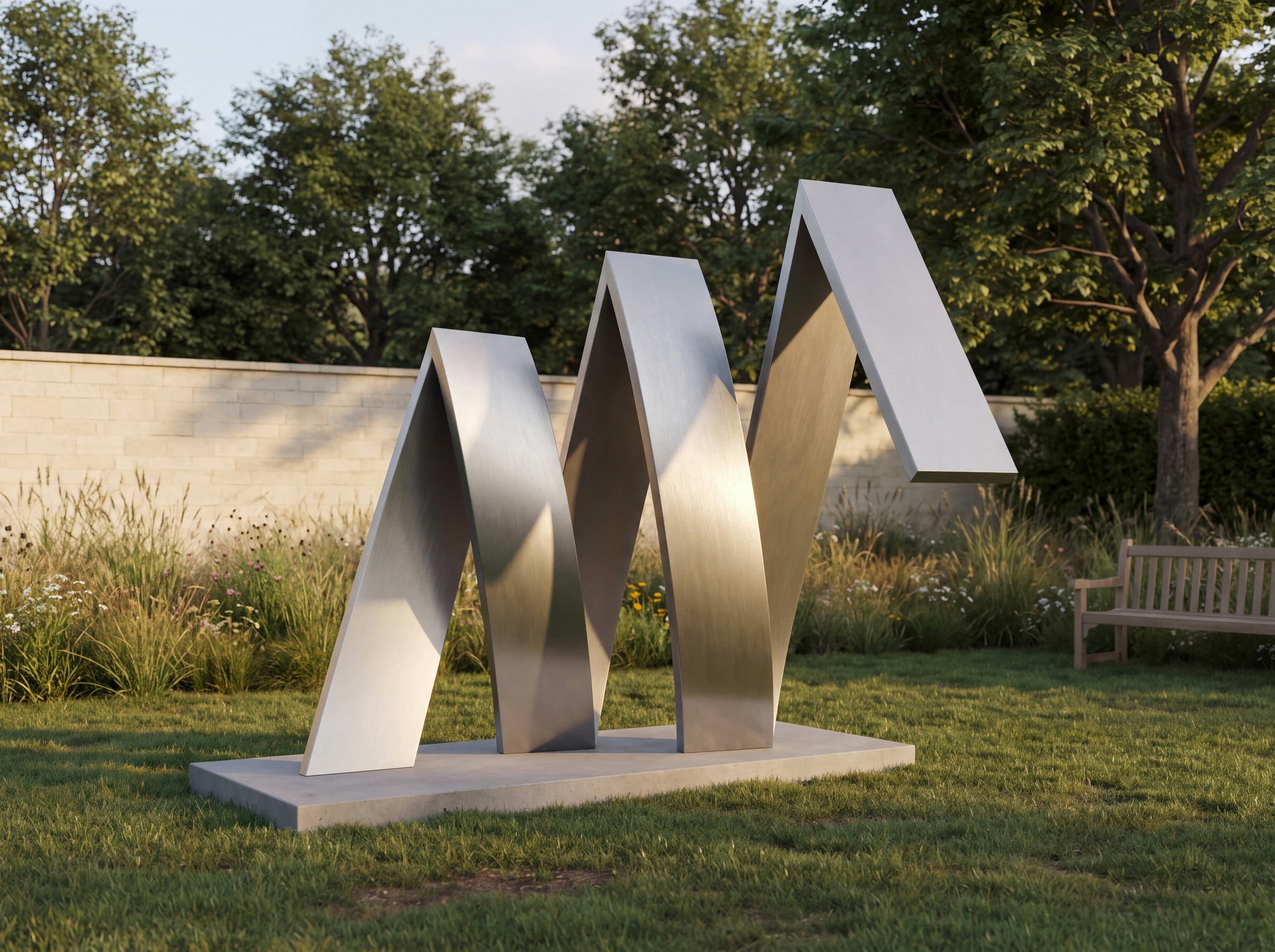 Sculpture design study for a private estate landscape