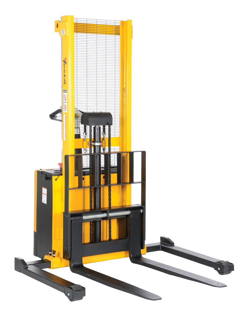 Vestil S-62-AA powered stackers — manufacturer product photo