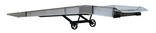 Vestil aluminum yard ramps family photo — side and trailer lip