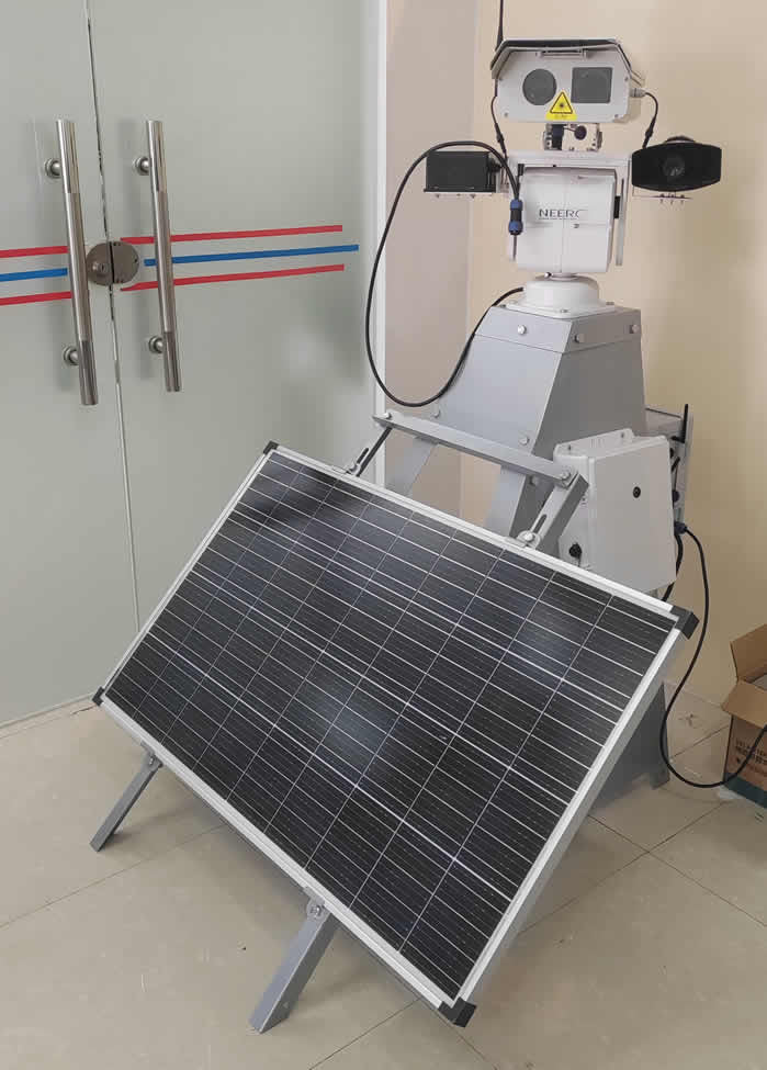 NEERG integrated solar laser bird deterrent; stand excluded